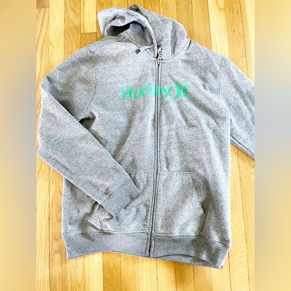 Men’s size large Hurley zip up hoodie